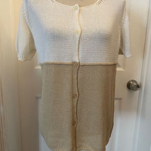 Maria Di Ripabianca short sleeve cardigan, size 14 - Picture 2 of 7